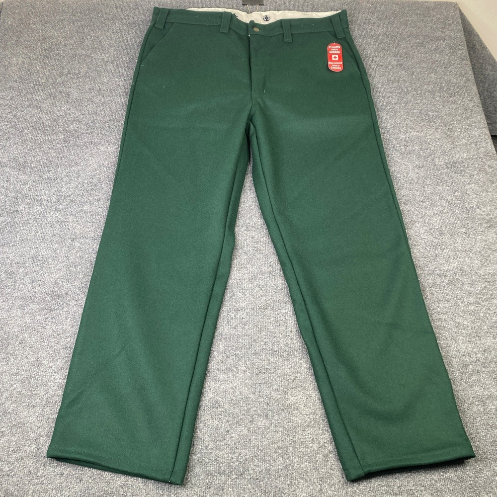 Big Bill Mens Wool Blend Outdoor Hunting Pants Green 40x31 Canada Cabincore